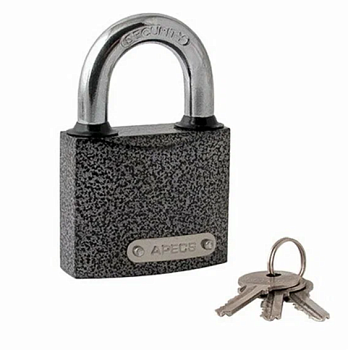 Замок навесной Apecs PD-01-50 чугунный 3 английских ключа