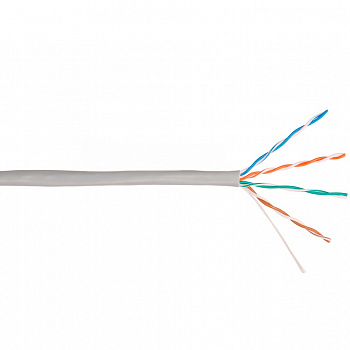Витая пара CORDLINE F/UTP 4 пары 5е CU одж. 24 AWG(0.51ММ) вн. PVC СЕР. 305М